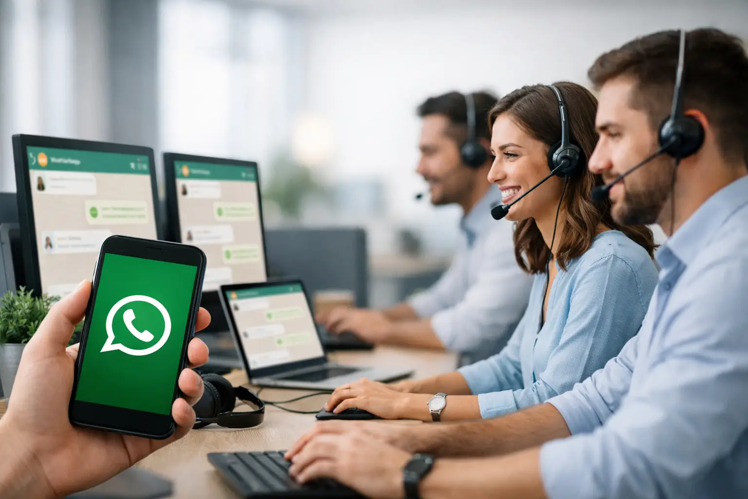 WhatsApp dla wielu agentów: powiązane urządzenia czy wspólna skrzynka?